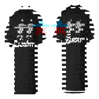 Groovy Freedom 4Th Of July Matching Couples T-Shirt | Mazezy