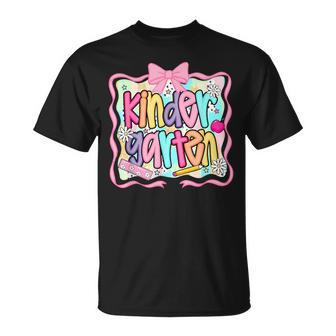 Groovy Kindergarten Back To School First Day Of School T-Shirt - Thegiftio UK