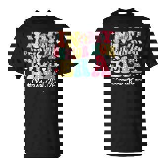 Groovy In My Senior Mom Era Class Of 2026 Senior Mom 2026 T-Shirt - Thegiftio