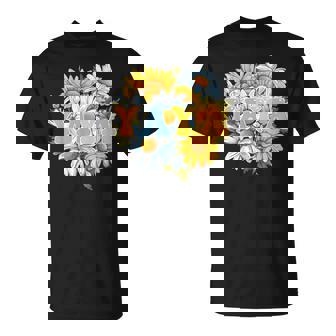 Groovy Yaya Retro Flowers Mother's Day Grandma T-Shirt - Monsterry