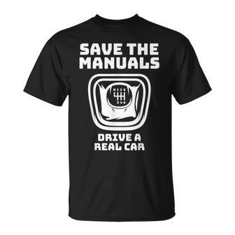 Guardar Los Manuales Guardar Eltick Transmisión Manual Divertida Camiseta unisex - Regaloses