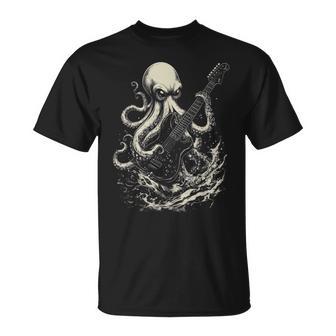 Guitar Player Octopus Heavy Metal Head Guitarist T-Shirt - Thegiftio