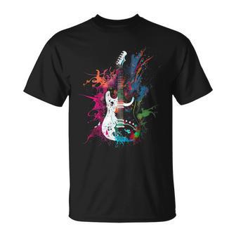 Guitarra Eléctrica Músicos Guitarra Guitarristas In Mangas Camiseta unisex - Regaloses
