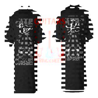 Guitars ストリングチーズ エレキギター付き Tシャツ - Kawaiitshirt