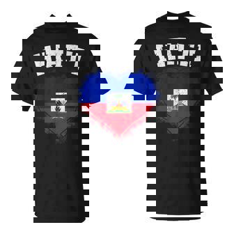 Haiti Heart Flag Haiti Lover Haitian Pride T-Shirt - Thegiftio UK