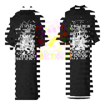 Halloween Floral Ghost Teacher Are You Falloween Directions T-Shirt | Seseable UK