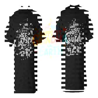 Happiest Grandma Best Grandmother On Earth Matching Family T-Shirt | Mazezy