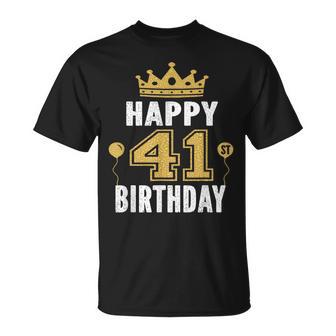Happy 41St Birthday アイデア 41歳の男性と女性に Tシャツ - Kawaiitshirt