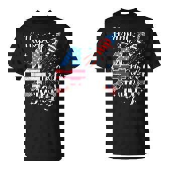 Happy 4Th Of July Us Flag 4Th Of July Fireworks Men T-Shirt - Monsterry
