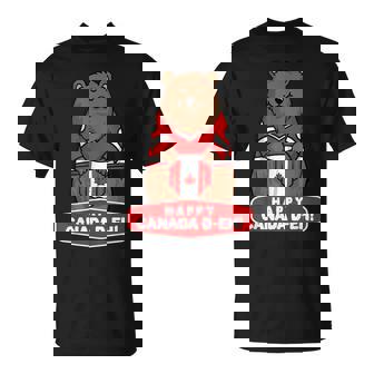 Happy Canada Day 面白いカナダのクマの旗 Tシャツ - Kawaiitshirt