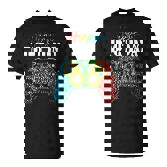 Happy Dot Day Gamer Controller Polka Dot Creative School T-Shirt | Mazezy
