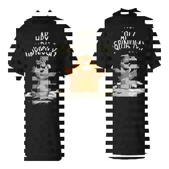 Happy Groundhog Day 2025 メンズ レディース キッズ Tシャツ - Kawaiitshirt