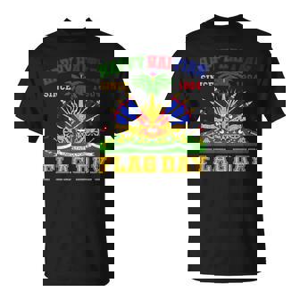 Happy Haitian Flag Day Haiti Flag Pride 1804 Family T-Shirt - Monsterry