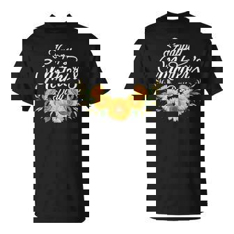 Happy Sunflower For Mom Grandma Women T-Shirt - Monsterry