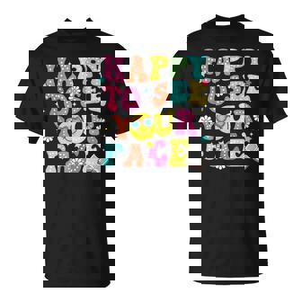Happy To See Your Face Teacher Back To School T-Shirt | Mazezy