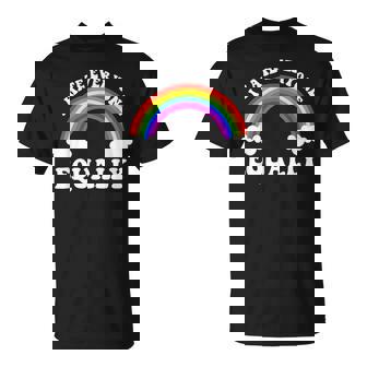 I Hate Everyone Equally Lgbtq Pride Flag Rainbow T-Shirt - Monsterry