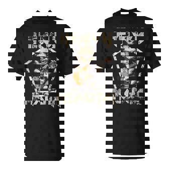 Heavy Meowtal Guitarra Gótica Banda Heavy Metal Gato Camiseta unisex - Regaloses