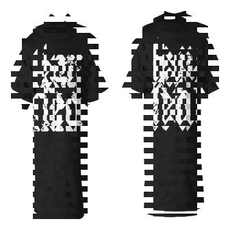 Heavy Metal Música Metál Cabeza Gig Festival De Rock Cuello Camiseta unisex - Regaloses