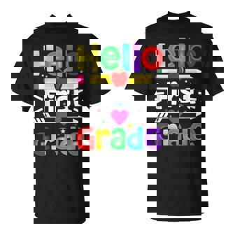 Hello First Grade Back Tochool 1St Day Of 1St Grade Tシャツ - Kawaiitshirt