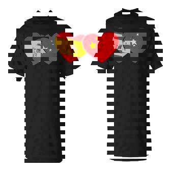 Herencia China España China Bandera Española Bandera China Camiseta unisex - Regaloses