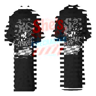 His And Hers 4Th Of July Couples She's My Firecracker T-Shirt - Monsterry