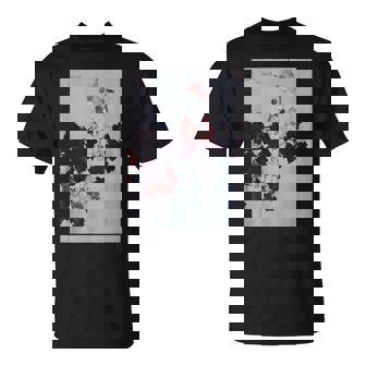 Hibisco Y Gorrión De Katsushika Hokusai Camiseta unisex - Regaloses