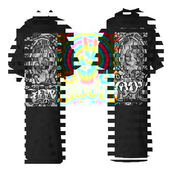 Hippie Groovy Tie Dye Peace Sign Hippie T-Shirt - Monsterry