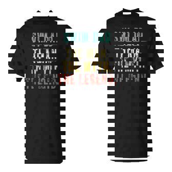 Hombre Regalo Para El Día Del Padre Natación Papá Hombre Mito Leyenda Camiseta unisex - Regaloses