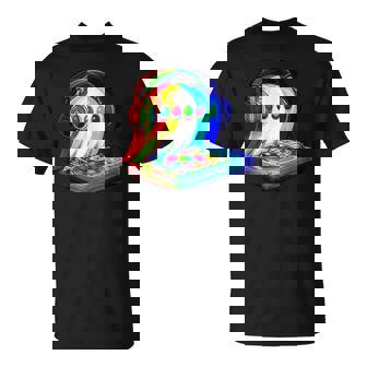 House Music Ghost Halloween Techno Rave Halloween Party T-Shirt | Seseable FR