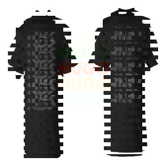 Hugo First Name Grunge Style Vintage Retro T-Shirt - Monsterry