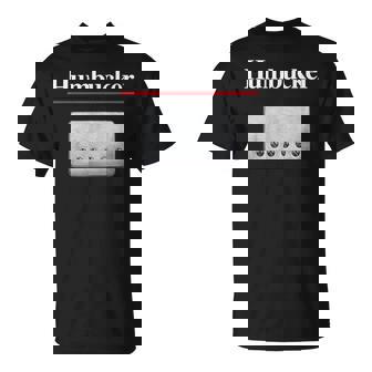 Humbucker ハムバッカー、クールなギタリストのギフト ギターピックアップグラフィック Tシャツ - Kawaiitshirt