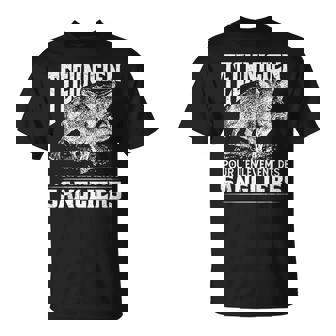 Humour Chasseanglier Chasseur Fusil T-Shirt - Cadeauxyz