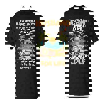 Husband And Wife Travel Partners Beach Matching Couples T-Shirt - Seseable