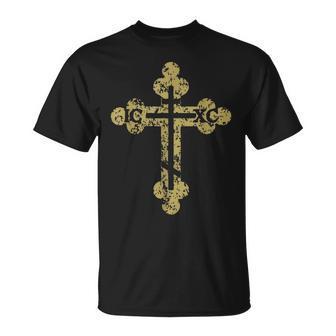 Ic Xc Nika Croix Christogramme Orthodoxe Chrétien T-Shirt - Cadeauxyz