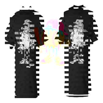 Ice Cream Drip Baseball Spots Baseball Drip For Girls T-Shirt - Monsterry