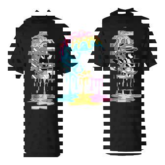 Ice Cream Drip Game American Football Helmet Drip T-Shirt - Thegiftio