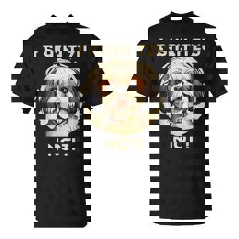 Ihih Tzu Not おもしろシーズー犬 Tシャツ - Kawaiitshirt