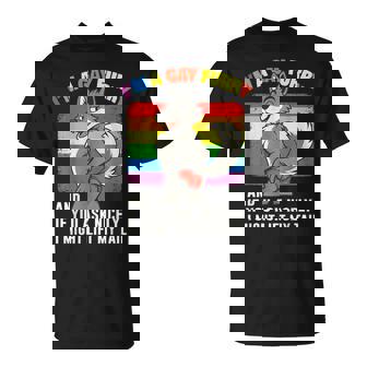 I'm A Gay Furry Pride Month Gay Lgbtq Rainbow Fox Furry T-Shirt - Monsterry