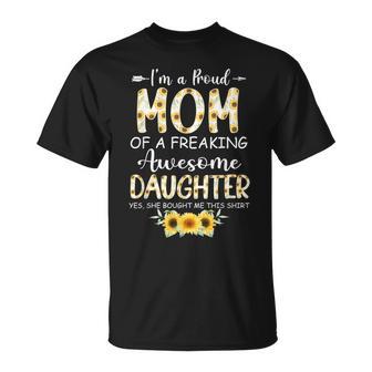 I'm A Proud Mom From Daughter Mother's Day Womens T-Shirt - Monsterry