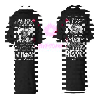 I'm A Proud Mom Of A Freaking Awesome Daughter Mother's Day T-Shirt - Monsterry