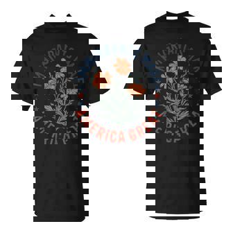 Immigrants Make America Great Floral Flower Human Rights Usa T-Shirt - Monsterry