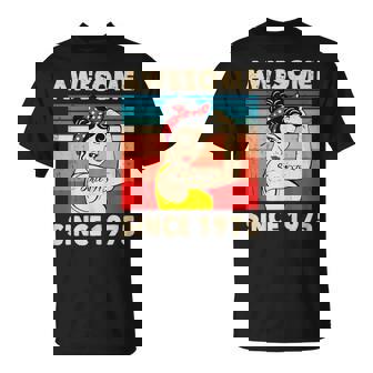 Impresionante Desde 1975 Decoración De Cumpleaños Número 48 Camiseta unisex - Regaloses
