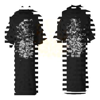 Inger Microphoneintage Karaoké Chanteur Musique Musicien T-Shirt - Cadeauxyz
