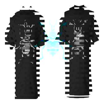 Insecto De Escarabajoerde Azul Con Gorgojo Bonito Y Realista Para Niños Camiseta unisex - Regaloses