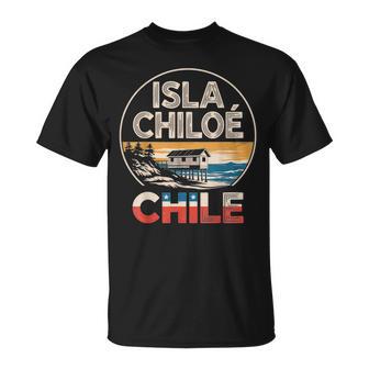 Isla Chiloé Chileista Panorámica Del Atardecer Camiseta unisex - Regaloses