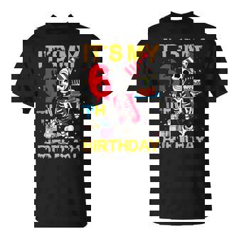 It's My 6Th Birthday Party ハロウィン スケルトン 誕生日 Tシャツ - Kawaiitshirt