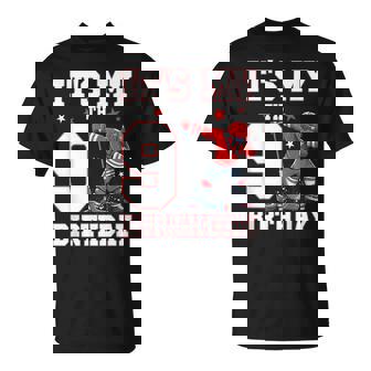 It's My 9Th Birthday 男の子 アイスホッケー ダビング 9歳 Tシャツ - Kawaiitshirt