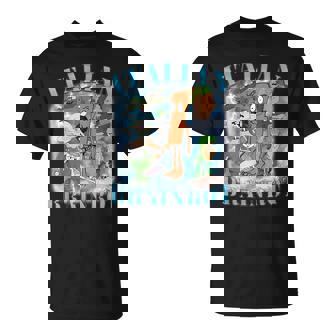 Italian Brainrot Bootleg Meme Retro Shark Tralalero Tralala T-Shirt - Monsterry