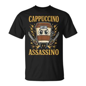 Italian Brainrot Cappuccino Assassino Brain Rot Meme T-Shirt - Thegiftio