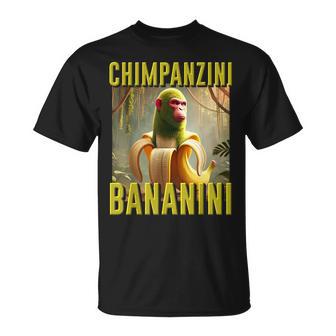 Italiano Brainrot Chimpanzini Bananini Divertido Ai Niños Niño Meme Camiseta unisex - Regaloses